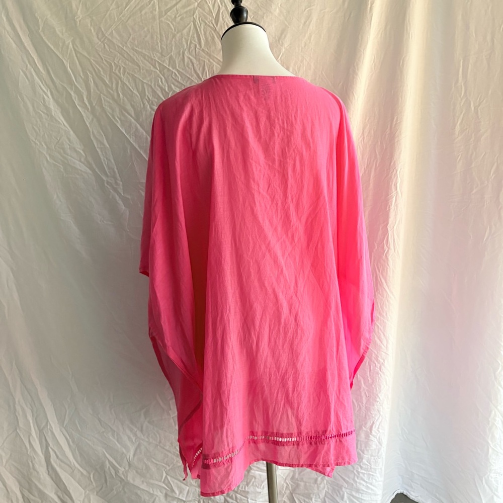 Talbots Fuchsia V-Neck Top - Picture 2 of 5